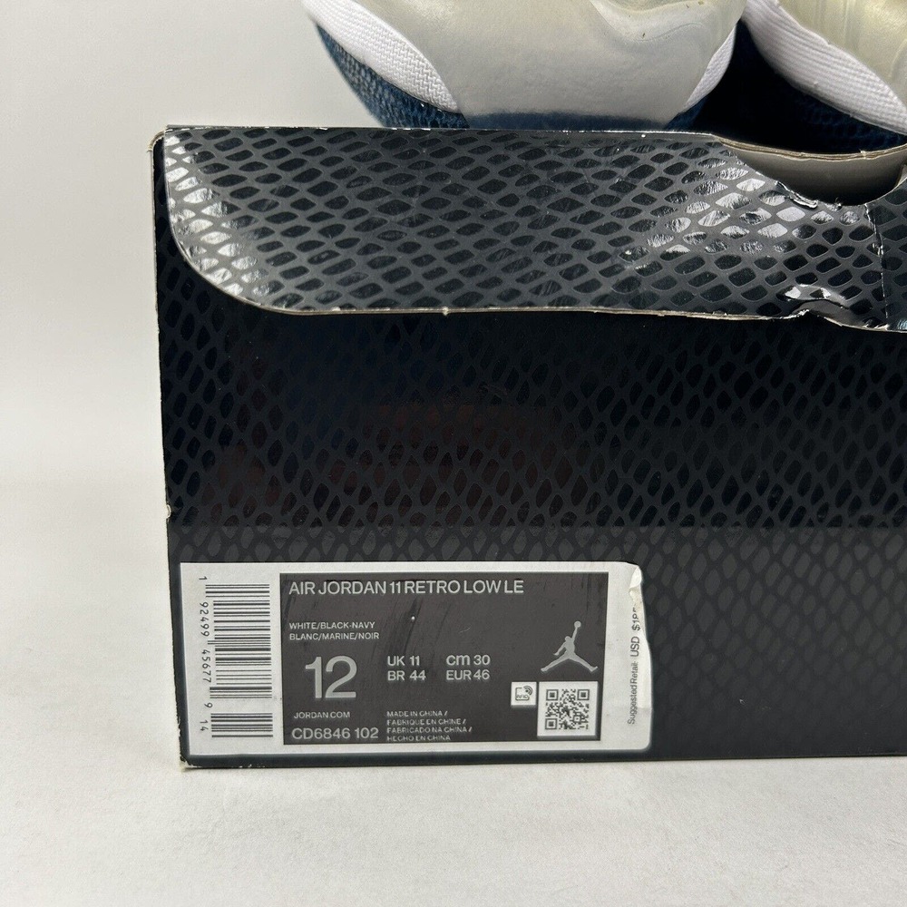 Nike Shoes Air Jordan 11 Low Retro “Navy Snakeskin” 2024 - Picture 8 of 8